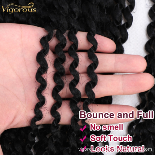 Vigorous dropship synthetic pre stretched braiding women hair wig long fashion cheap wig braided crochet marley extensions hair